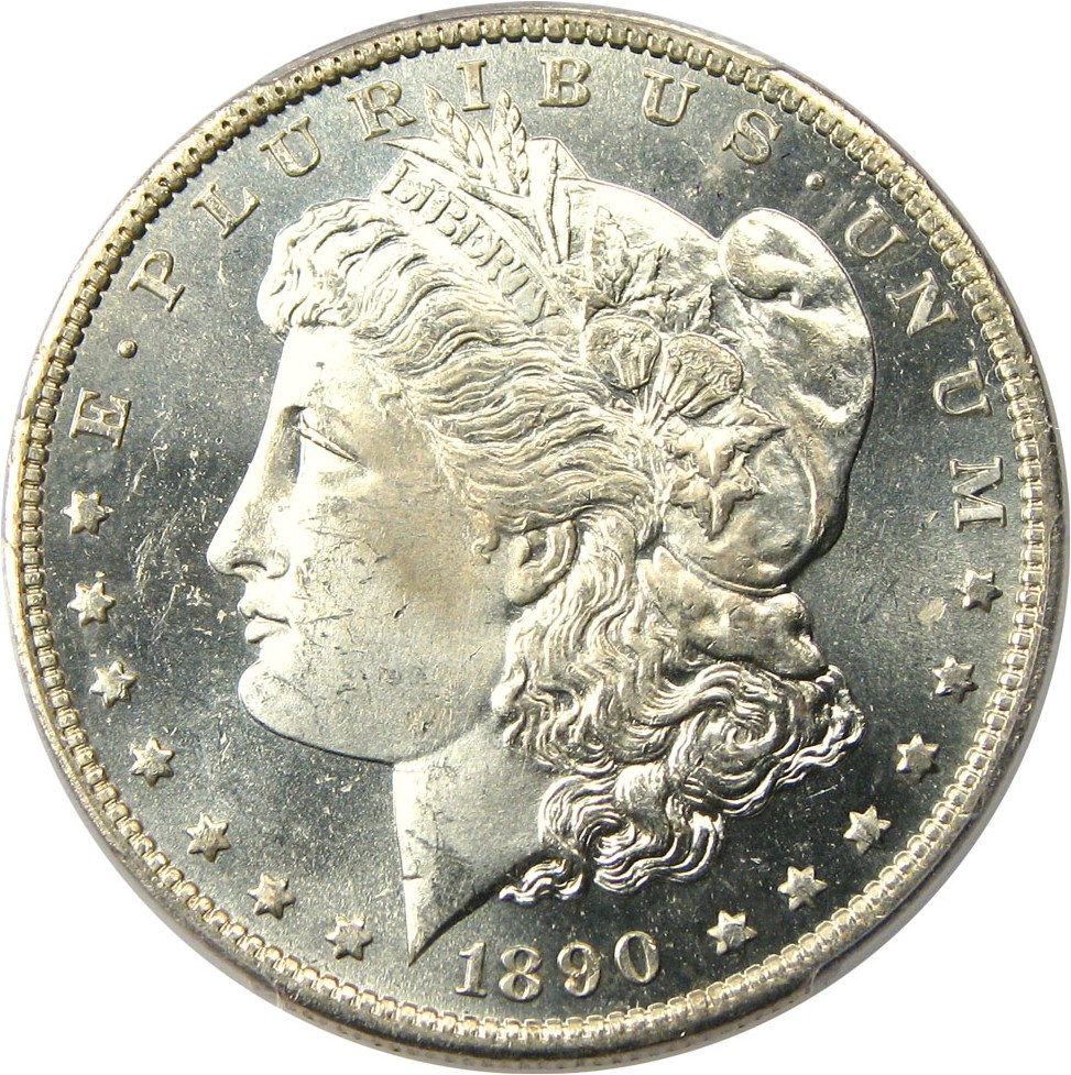image for: 1890-O $1 PCGS MS65 PL - Scarce Prooflike Morgan