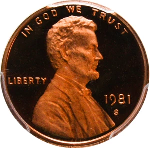 image for: 1981-S 1c PCGS Proof 69 RD DCAM (Type 2)