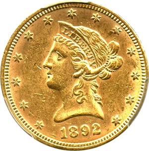 image for: 1892 $10 PCGS MS61 - No Reserve!