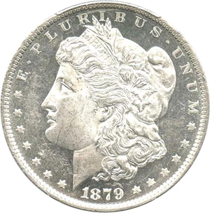image for: 1879-O $1 PCGS MS62 DMPL