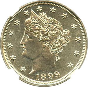 image for: 1899 5c NGC Proof 65