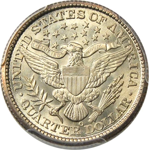image for: 1899-O 25c PCGS MS66