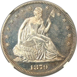 image for: 1879 50c NGC Proof 65 - Colorful Reverse Toning - No Reserve!