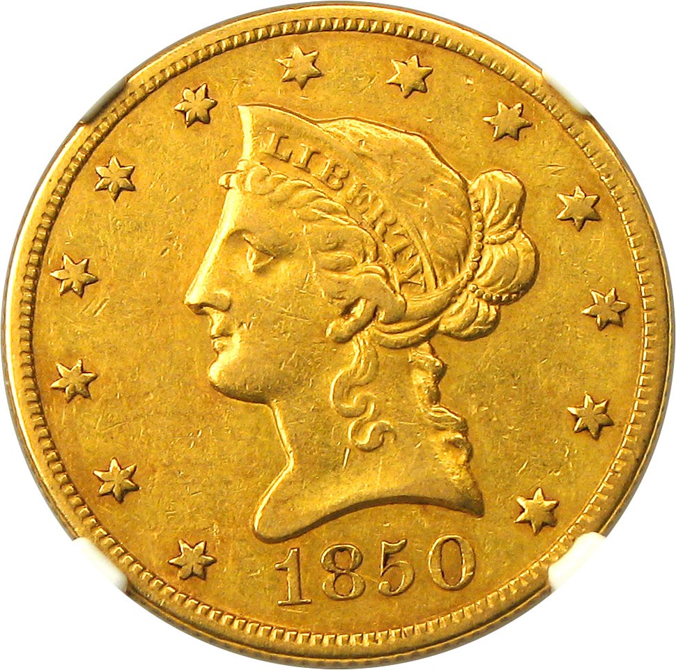 image for: 1850-O $10 NGC/CAC XF45