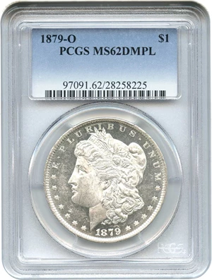 image for: 1879-O $1 PCGS MS62 DMPL