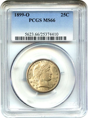 image for: 1899-O 25c PCGS MS66