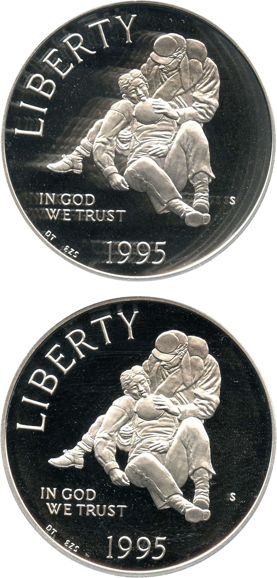 image for: Investor Lot: 1995-S Civil War $1 PCGS Proof 69 DCAM (2 Coins) - No Reserve!