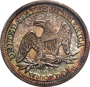 image for: 1847-O 50c PCGS/CAC MS64 - Grade Rarity O-Mint Seated Half, Only 1 Finer at PCGS