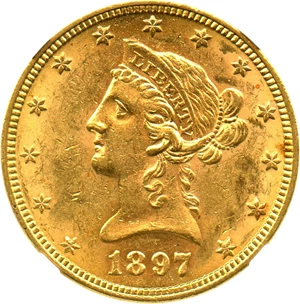 image for: 1897 $10 NGC MS61 - No Reserve!