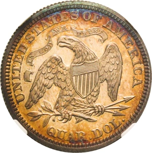 image for: 1870 25c NGC Proof 65 CAM