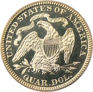 image for: 1887 25c PCGS Secure/CAC Proof 66 CAM