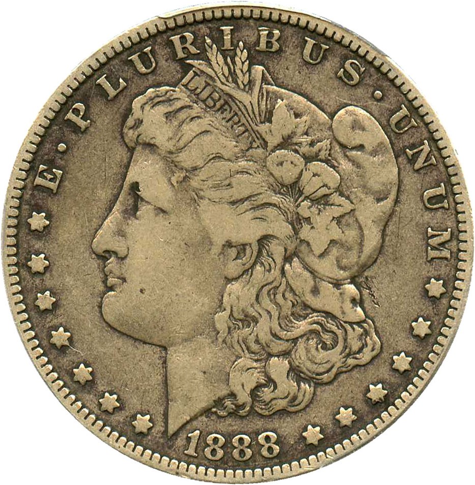 image for: 1888-O $1 PCGS VF20 (Double Die Obverse)