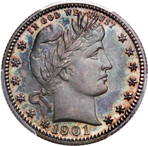 image for: 1901 25c PCGS/CAC Proof 64 - No Reserve!