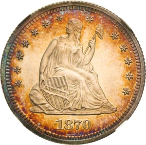image for: 1870 25c NGC Proof 65 CAM