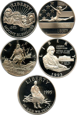 image for: Collector Lot: Assorted Modern Commemorative 50c PCGS PR69 DCAM (5 Coins) No Reserve!