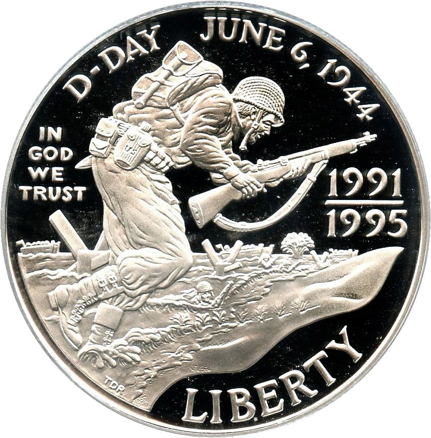 image for: 1991-95-W World War II $1 PCGS Proof 69 DCAM - No Reserve!