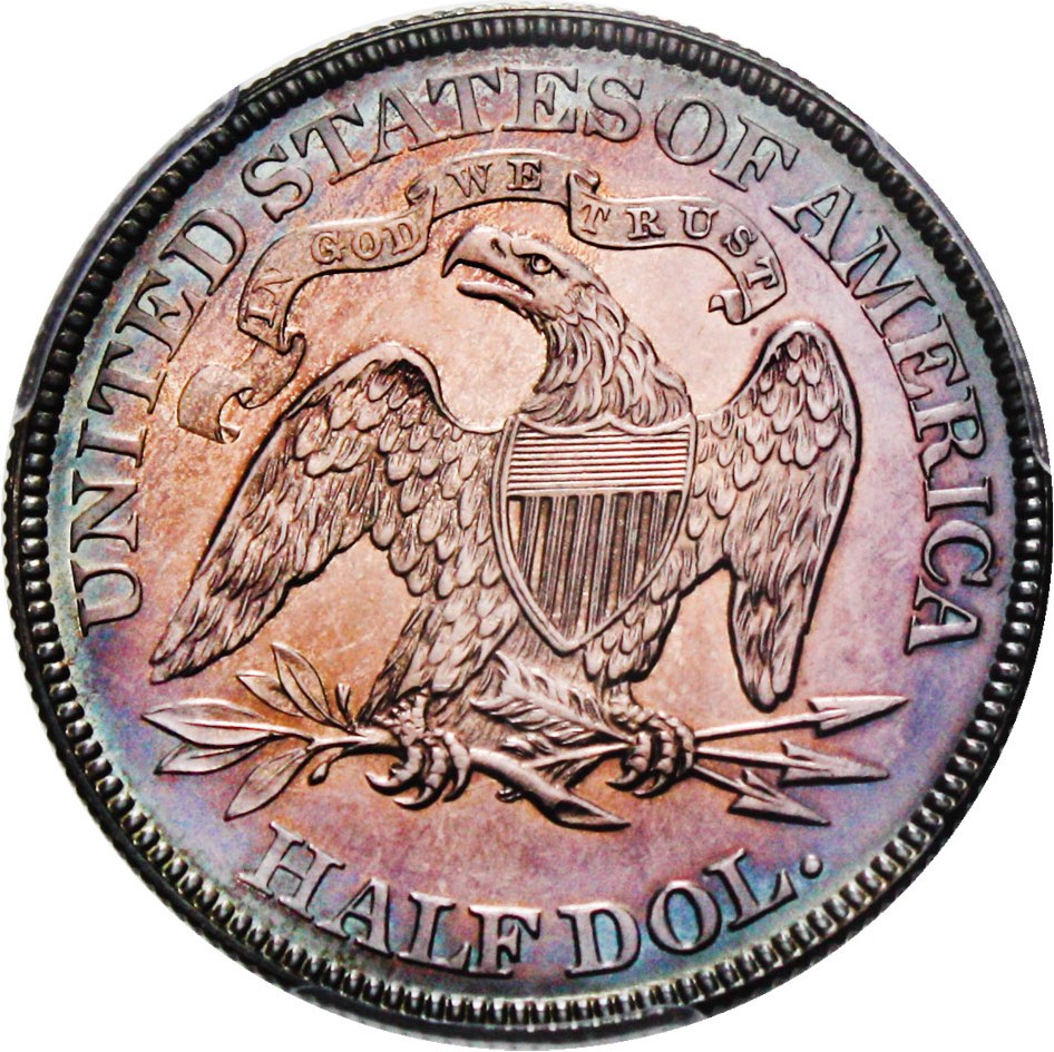 image for: 1886 50c PCGS/CAC Proof 64 CAM - Colorful Toning