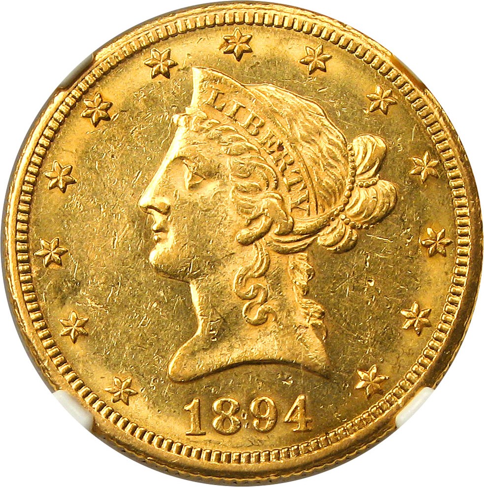 image for: 1894-O $10 NGC AU58