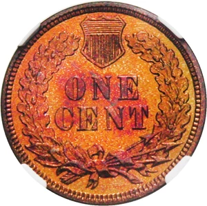image for: 1884 1c NGC Proof 67 RB - Superb Gem Proof