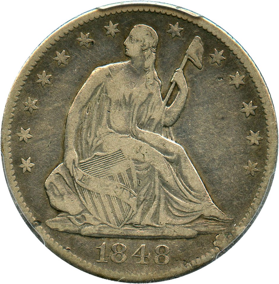 image for: 1848-O 50c PCGS F15
