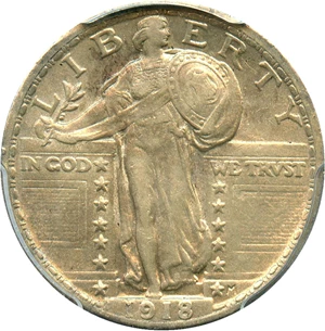 image for: 1918 25c PCGS AU53