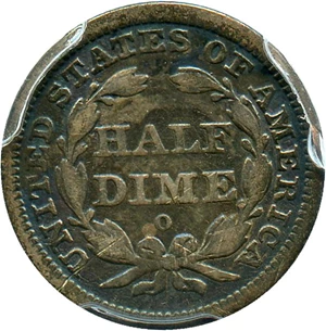 image for: 1842-O H10c PCGS Genuine F Details, Cleaning