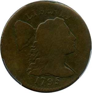 image for: 1795 1c PCGS VG-8 (Plain Edge) Desirable Early Large Cent