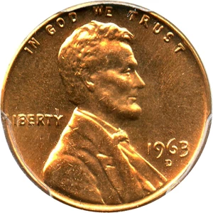image for: 1963-D 1c PCGS MS66 RD - Registry Quality Gem