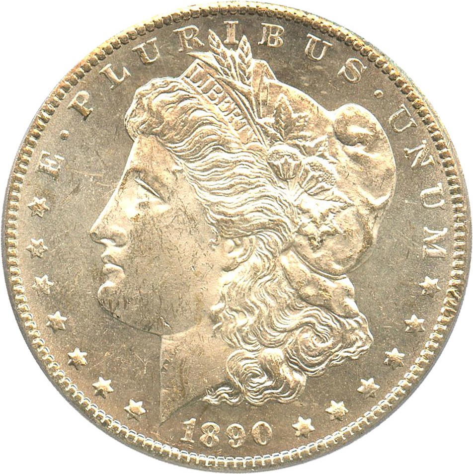 image for: 1890-CC $1 PCGS/CAC MS62 PL