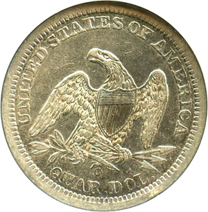 image for: 1842-O 25c ANACS XF45 (Large Date)