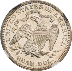 image for: 1876 25c NGC Proof 63