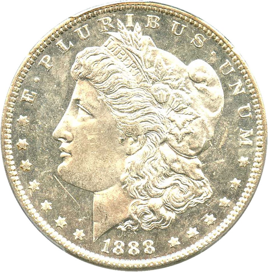 image for: 1888 $1 PCGS MS64 DMPL