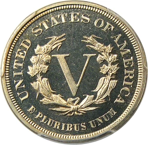 image for: 1883 5c PCGS Proof 67 CAM (No Cents) Superb Gem Proof, Tied for Finest