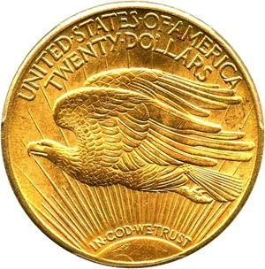 image for: 1925 $20 PCGS Genuine (Cleaning - UNC Details) - No Reserve!