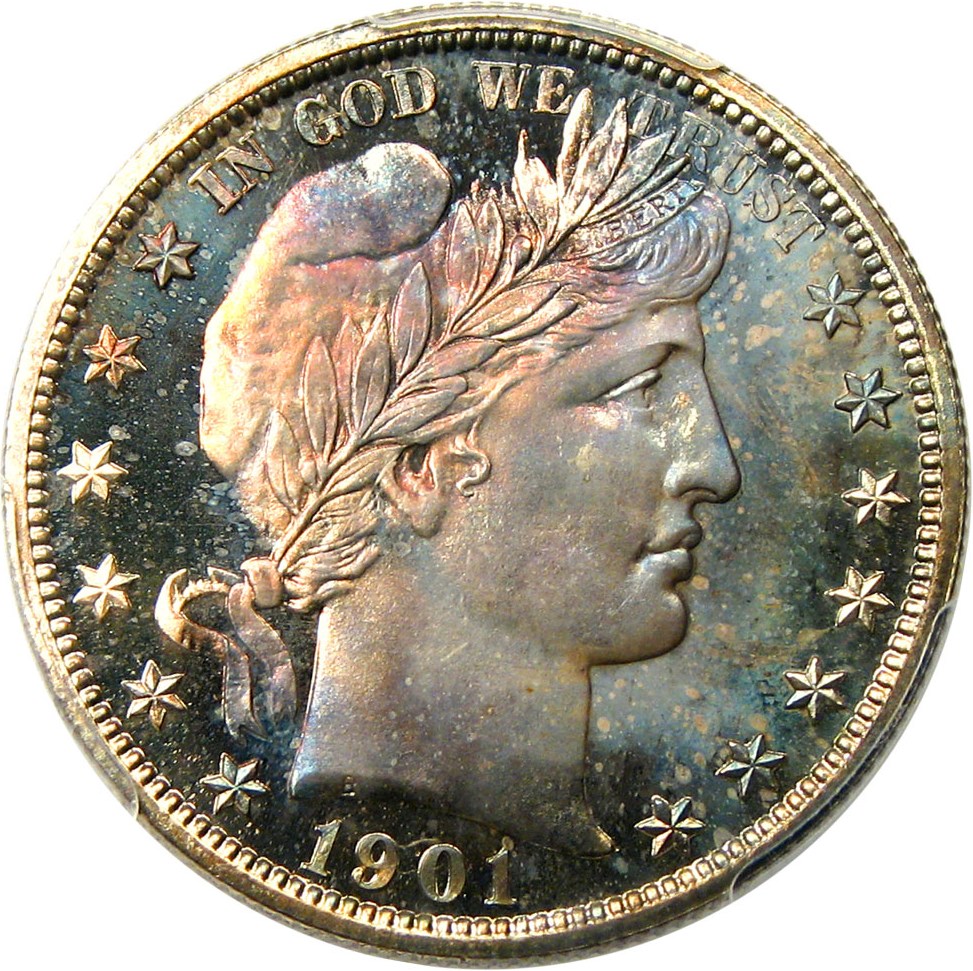 image for: 1901 50c PCGS/CAC Proof 67 - Colorful Toning