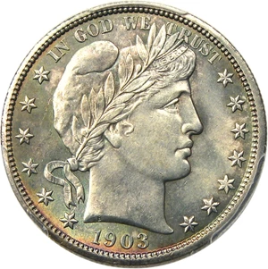 image for: 1903 50c PCGS MS64 - Colorful Toning