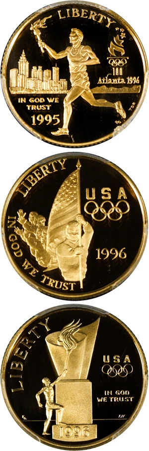 image for: Collector Lot: Assorted Modern Gold Commem. $5 PCGS PR69 DCAM (3 Coins) - No Reserve!