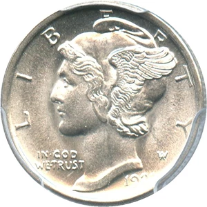 image for: 1920-D 10c PCGS MS66 - Superb Gem - No Reserve!