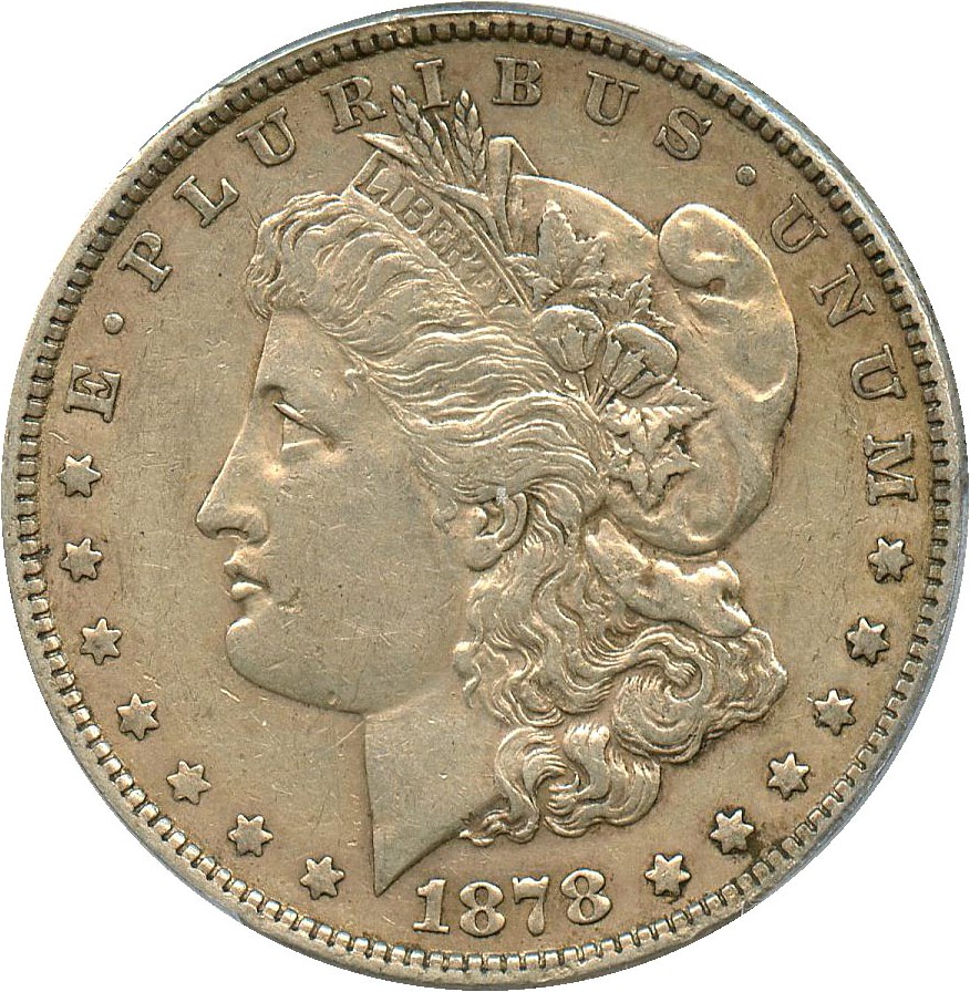 image for: 1878 7/8TF $1 PCGS XF45 (Strong, VAM-39, 7/5)