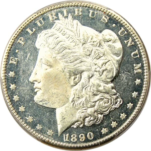 image for: 1890 $1 PCGS MS64 DMPL