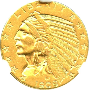 image for: 1909-S $5 NGC AU55
