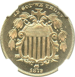image for: 1879 5c NGC Proof 65