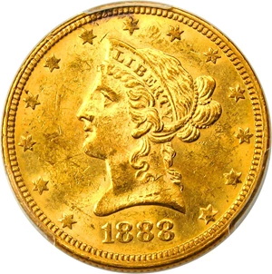 image for: 1888-O $10 PCGS MS61