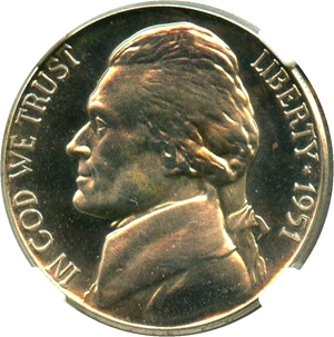 image for: 1951 5c NGC Proof 66 CAM