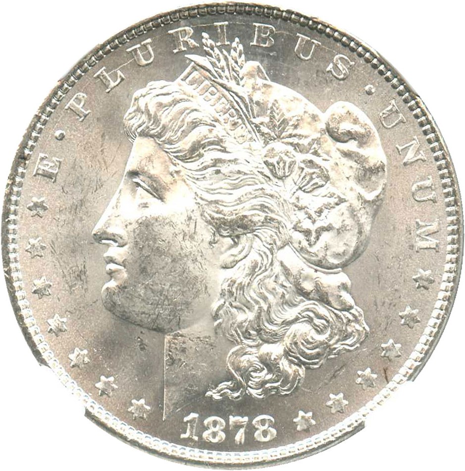 image for: 1878 8TF $1 NGC MS62 (VAM-12)