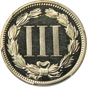 image for: 1866 3cN PCGS/CAC Proof 66 DCAM - Awesome Gem Proof Deep Cameo