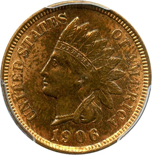 image for: 1906 1c PCGS MS63 RB