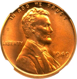 image for: 1949-D 1c NGC MS67 RD