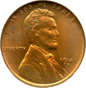 image for: 1941-D 1c NGC MS67 RD - No Reserve!