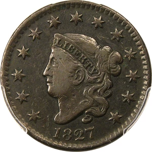 image for: 1827 1c PCGS VF25